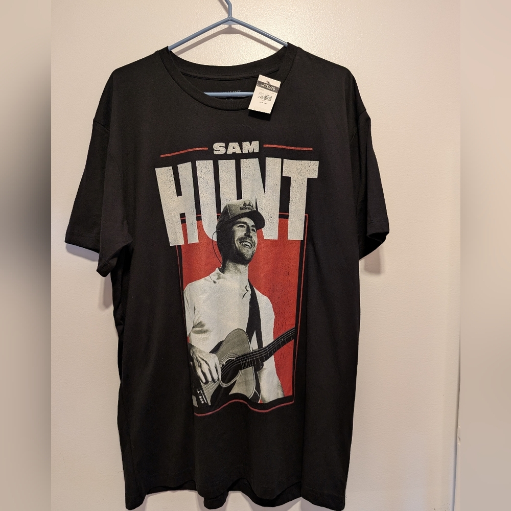 Sam Hunt Black Graphic T-Shirt Adult Size XL